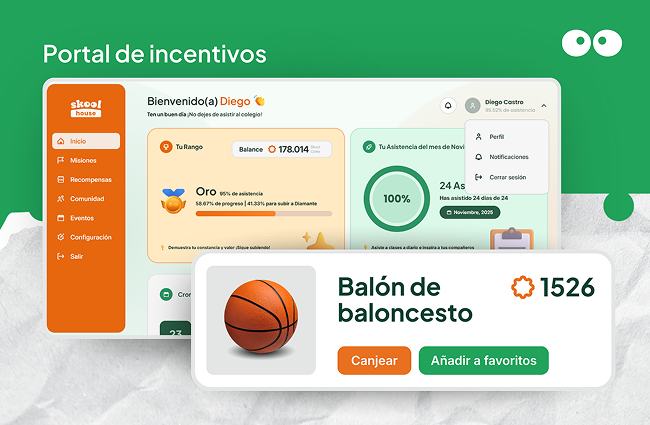 Recompensas configurables según la realidad de tu colegio